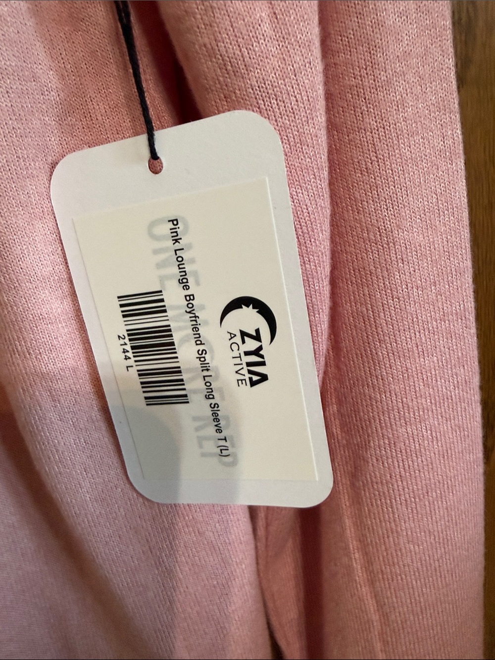 Relaxed Scoop-Neck Long-Sleeve Top in Dusty Pink - Picture 2 of 4